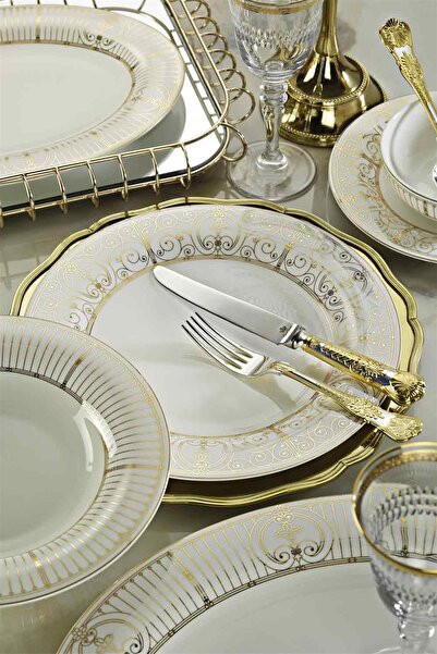 Lucky Art Royal Canterbury Gold Smıth 60 Prç. Yemek Tk