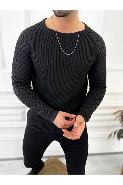 elkumoda Sweater Knitted Non-Pilling Natural Cotton Knitwear Sweater