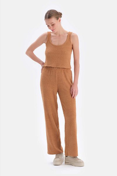 Dagi Pantaloni Camel Chenille