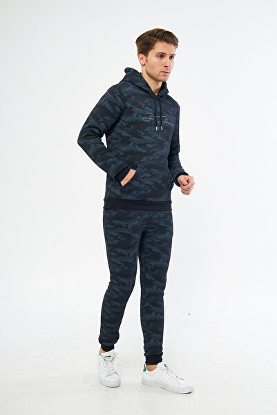 NEWLAKER Σετ φόρμας με κουκούλα Unisex κανονικό JF με μοτίβο παραλλαγής