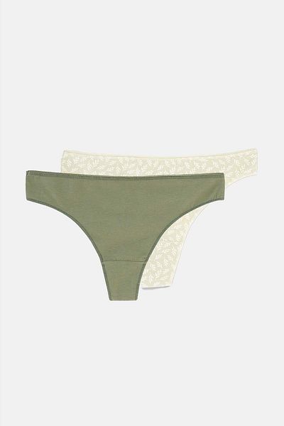 Dagi Set 2 tanga de damă mixt bumbac