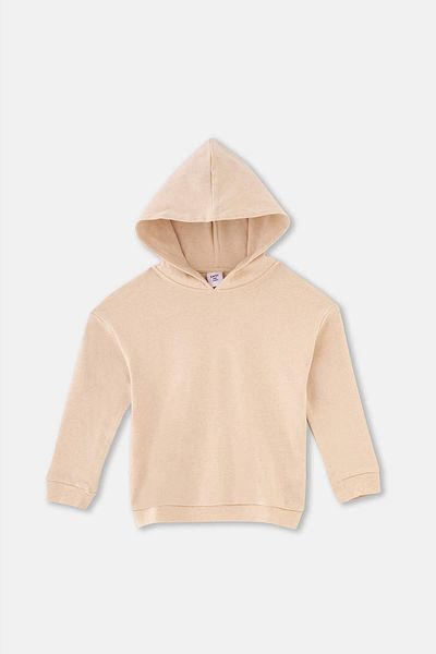 Dagi Beigemeliertes Kapuzensweatshirt