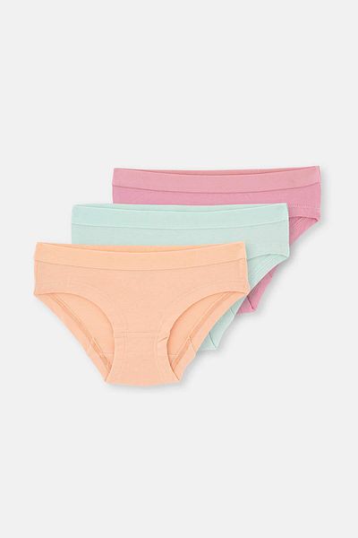 Dagi Multicolor 3-Piece Girl's Cotton Hipster
