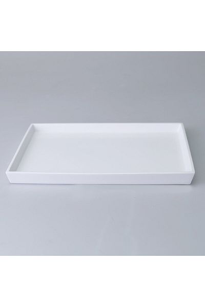 Selim Diora Rectangular Large Tray White
