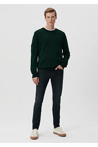 Mavi M0042485831 - James Deep Oily Green Luix Black Μαύρο Παντελόνι