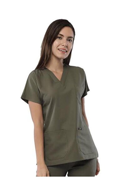 SKORMED ملابس طبيب مستشفى ممرضة جيرسي الأخضر ليكرا أسفل أعلى بدلة جيرسي