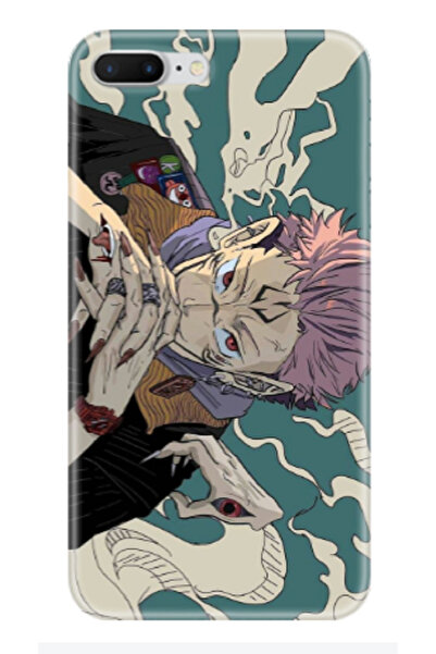 Newon حافظة لهاتف آيفون 8 بلس/7 بلس جوجوتسو كايسن سوكونا مطبوعة