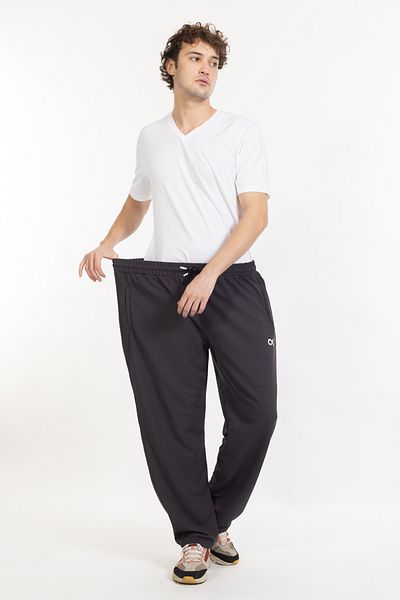 TAMPAP Large Size Men's Sweatpants with Pocket Zipper Blr-08