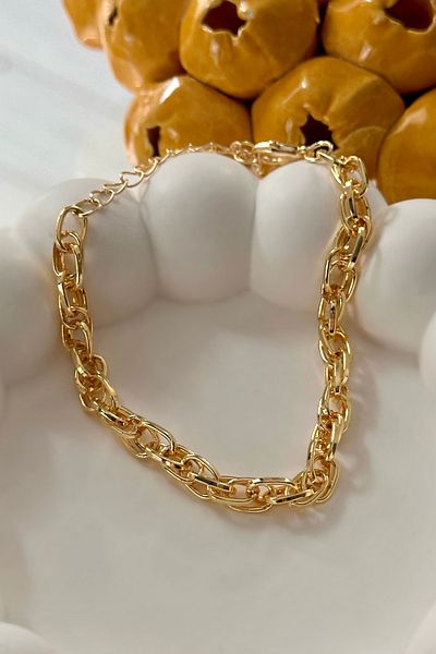 Trendy Butik سوار سلسلة حلزونية رفيعة