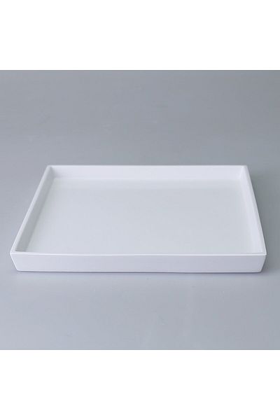 Selim Diora Square Large Tray White