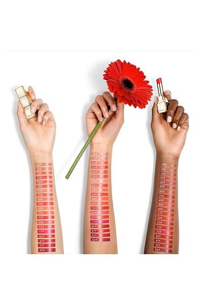 Guerlain KissKiss Shine Bloom -95% Natural Ingredient 24 Hour Moisturizing Bright Finish Lipstick 3.2G