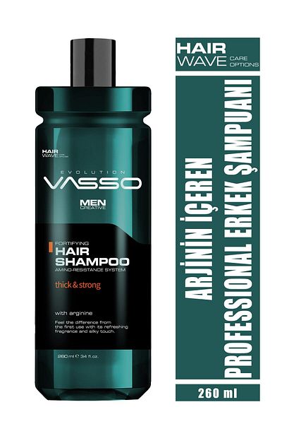 Vasso Men Amino Resistance - Professional Men's Shampoo Containing Arginine 260 ml 8699216340530