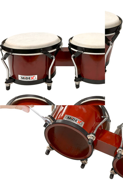 Midex BG-230 Özel İşçilik Kırmızı Bongo Siam Meşesi Doğal Deri