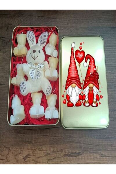 LADİJİTAL BASKI ÇÖZÜMLERİ Yeniyıl Metal Baskılı Kutuda Kokulu Mum& Anahtarlık...