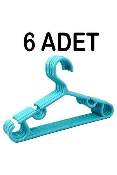 Tiesa Home 6 komada plastičnih vešalica za odeću, 28 cm