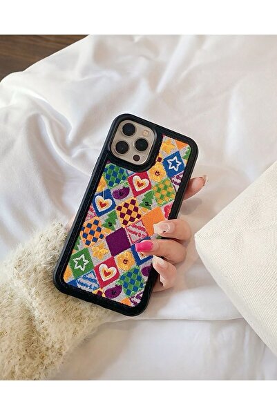 Corney Design Fresco Nakışlı Iphone 15 Pro Max Uyumlu Retro Kılıf