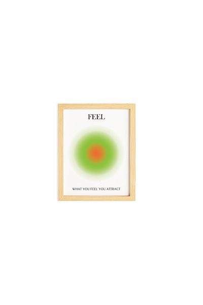 Ayışığı Dizayn Aura Feel-Feeling Poster din lemn Set de pictură de perete cu un singur decor