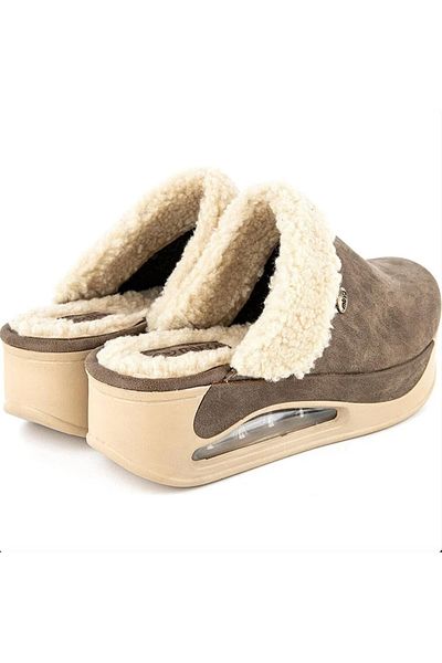 Muya Abner Anatomical Air Max Sole Women's House Slippers with Fur Inside