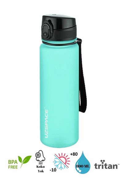 Uzspace Soft Touch Tritan Water Bottle - 800ml