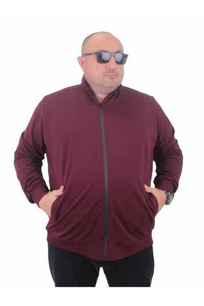 MocGrande Φούτερ Basic Seasonal με φερμουάρ μεγάλου μεγέθους 22750 MURDUM