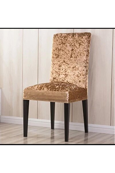 Home Lastikli Kadife Sandalye Kılıfı (6'lıpaket)