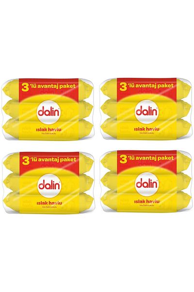 Dalin Advantage Embroidered 3*56 Wet Towels - Pack of 4