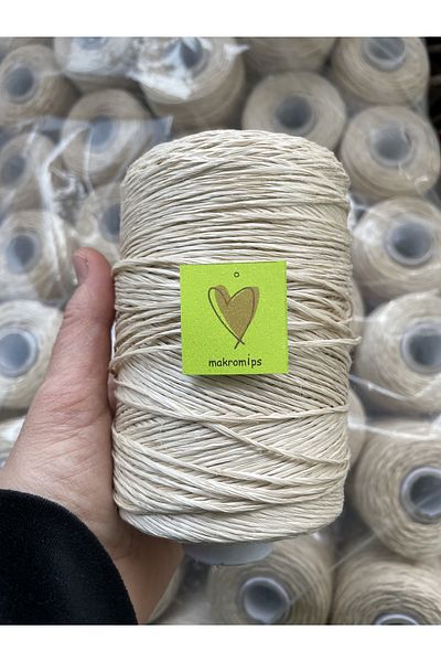 Makromİps PREMIUM (200 gr) SYNTHETIC POLYESTER PAPER ROPE RAFFIA FAIRY BAG GIFT PACKAGING DECORATION ROPE