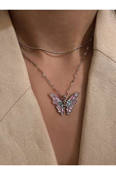 Okko Store Steel Butterfly Necklace