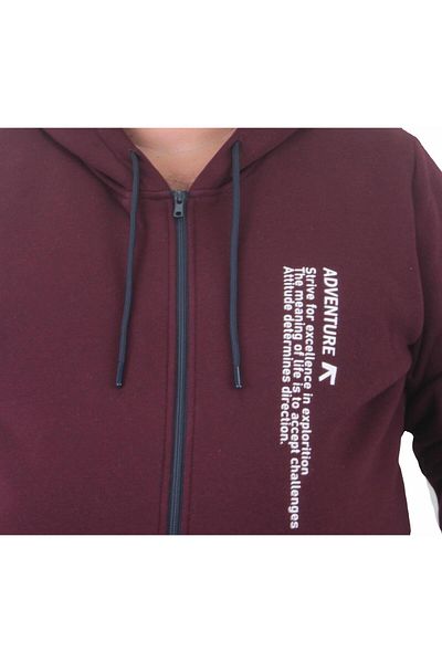 MocGrande Φούτερ με φερμουάρ μεγάλου μεγέθους Adventure 23220 MURDUM