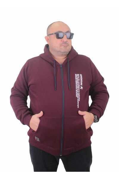 MocGrande Φούτερ με φερμουάρ μεγάλου μεγέθους Adventure 23220 MURDUM