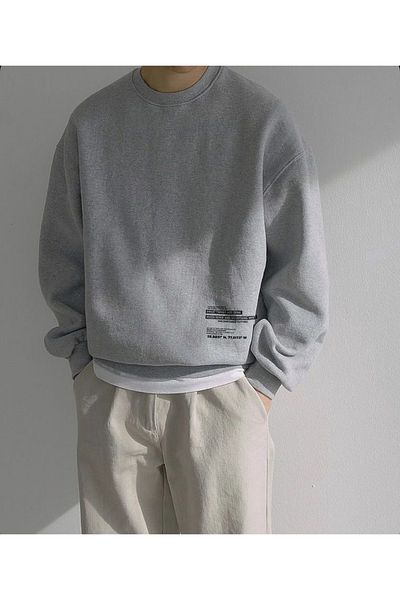 viperkombin Oversize Φούτερ Χειμερινό με Fleece Εσωτερικά