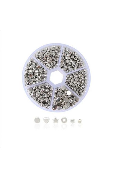 yiğit aksesuar 240 Pieces Silver Spacer Apparatus Jewelry Making Supplies
