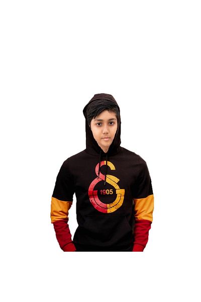 Galatasaray Детски суитшърт Licensed Large Crest Black
