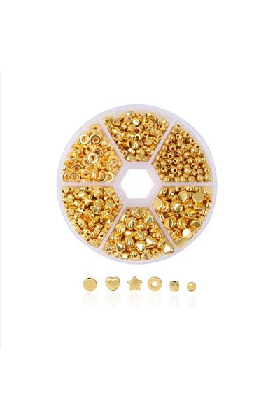 yiğit aksesuar 240 Pieces Gold Spacer Apparatus Jewelry Making Supplies