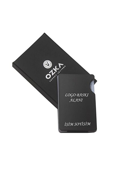 Ozka Leather Collection ÖZEL TASARIMLI KİŞİYE ÖZEL ÇELİK KARTLIK