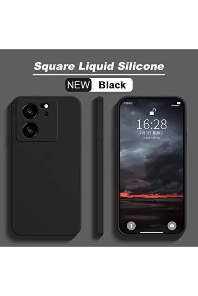 Fibaks Xiaomi Mi 13T - 13T Pro Kılıf Kadife Lansman Soft Yumuşak Liquid Silikon Kamera Korumalı Kapak