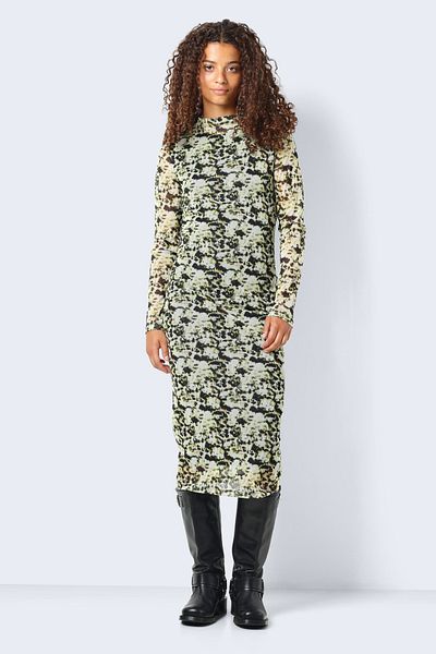 Noisy May Nmbea L/S síťované šaty s vysokým výstřihem Fwd Jrs