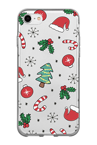 shoptocase Iphone 7/8/SE Uyumlu Yılbaşı Noel Hediyelik Telefon Kılıfı
