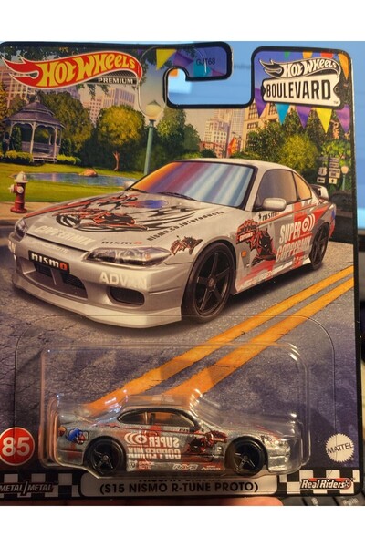 HOT WHEELS NISSAN SILVIA (S15 NISMO R-TUNE PROTO) Boulevard 1:64 Ölçek Hotwhe...