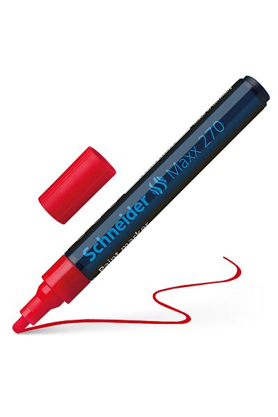 SCHNEIDER Maxx 270 Red Marker Pen - 1-3 mm Paint Marker