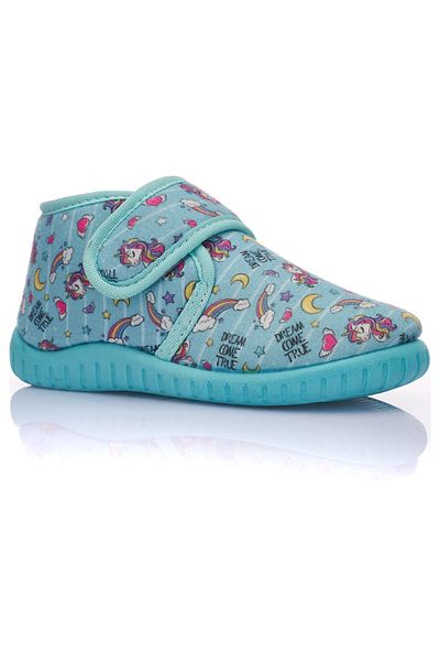 İmerShoes Μπλε παντόφλες - Ευέλικτα και Velcro Παπούτσια Νηπιαγωγείου για κορίτσια και αγόρια 263