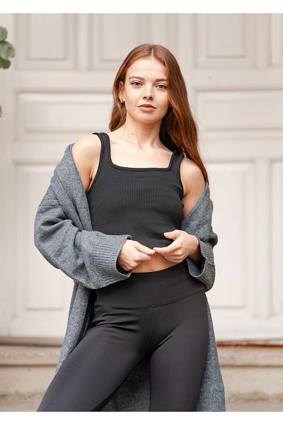 VerdeBlanco Women's Strappy Crop Tank Top