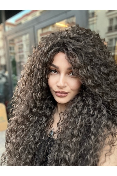 Suzan Peruk Afro Dalga El Yapımı Peruk 73
