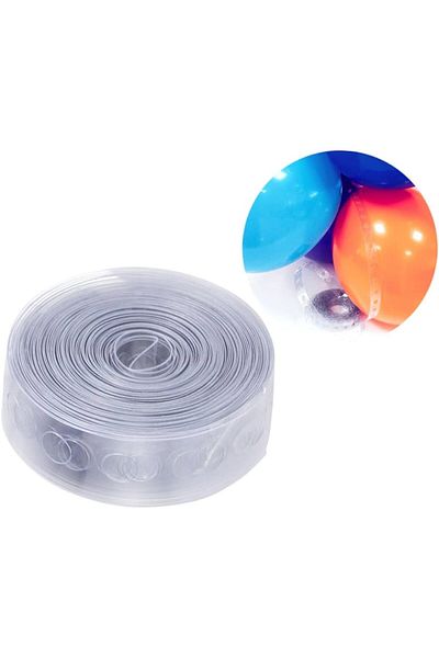 DM ONLINE Transparent Balloon Decoration Tie Chain 5 Meters Balloon Decoration Apparatus Plastic