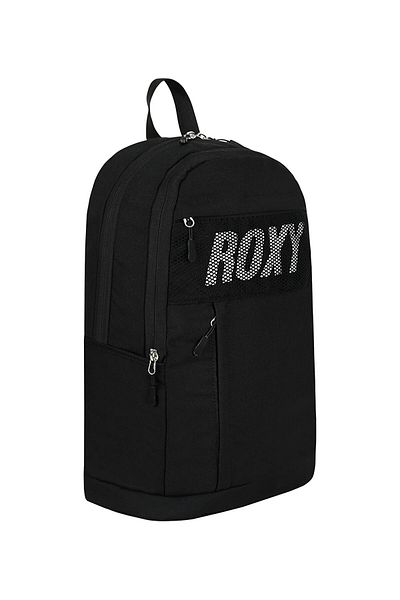 Roxy Black Elemental Multi-Compartment Black Waterproof Backpack