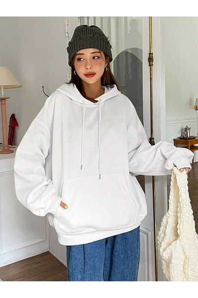 viperkombin Pulover oversize cangur din bumbac