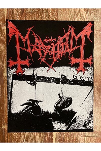 StüdyoÜmitTişört MAYHEM - Deathcrush Back patch,sırt yaması,arma,peç