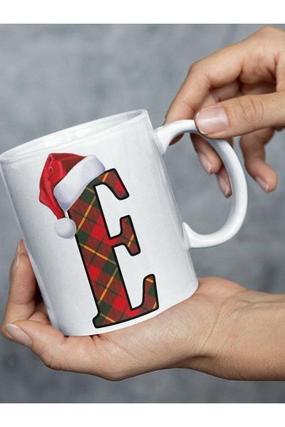 Hediyedukkani New Year Letter Trophy Cup E, Custom Lettered Trophy Cup Per Year, Letter E Trophy Cup