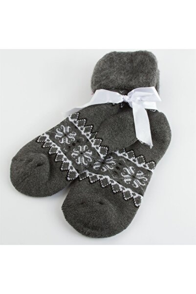 AKSESUARIM Коледни термо чорапи с флорални мотиви