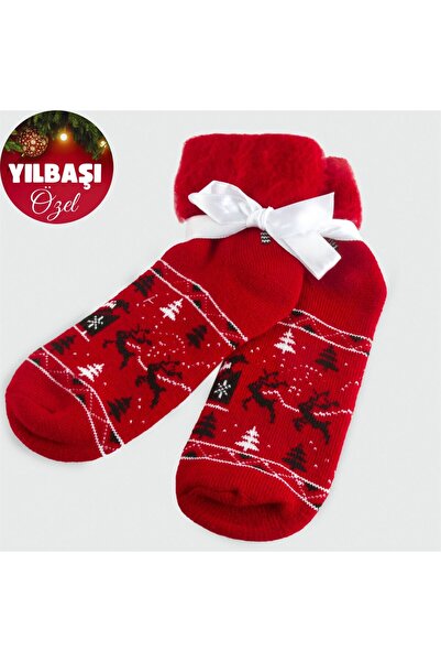 AKSESUARIM Коледни термо чорапи с еленски мотив